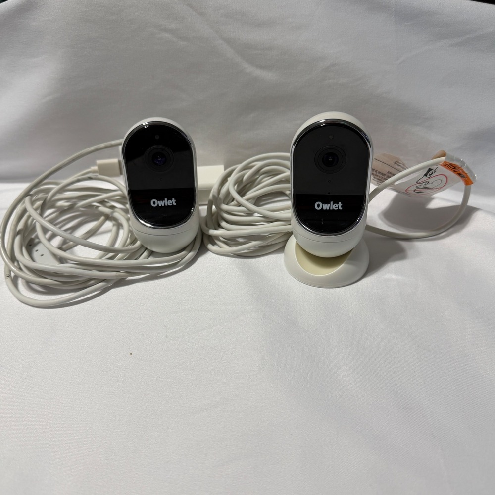 Owlet Cam Smart Baby Monitor Camera Unisex OS White 2 Pack Bundle OC1A
